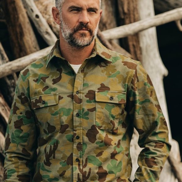 Taylor Stitch Other - Taylor Stitch Green Camo Yosemite Shirt Button Down Flannel Arid Camo XL